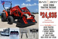 Bad Boy 4025H Jumbo Tractor Package
